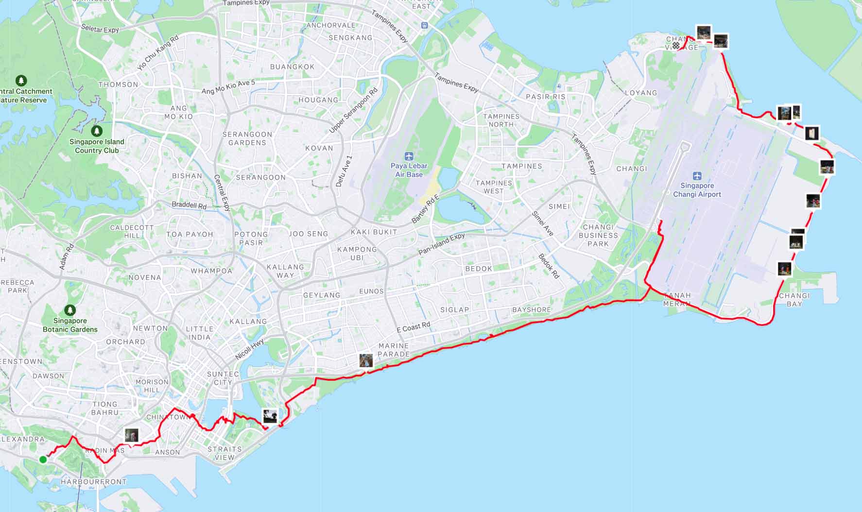 50 km Overnight Hike: City to Changi Airport to Changi Village … Made possible by Mastodon! 👍