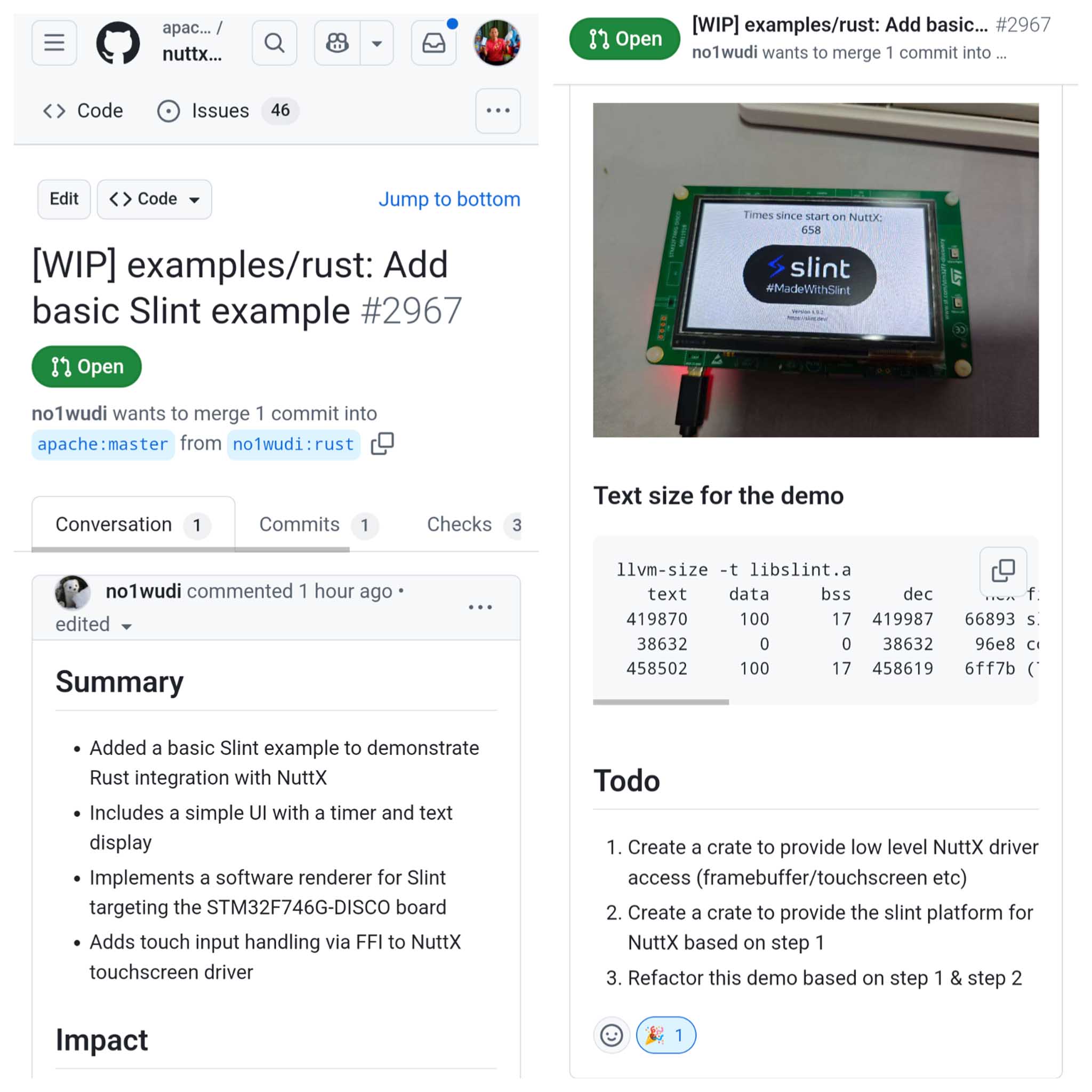 Upcoming: Slint Rust GUI for NuttX 🎉