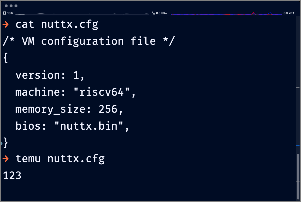 Booting NuttX in TinyEMU